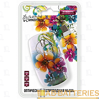 Мышь беспроводная Smartbuy 327AG классическая USB Цветы (1/40) 