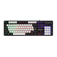 Клавиатура проводная Defender GK-077 DARK KNIGHT игровая USB 1.5м черный (1/20) 