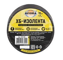 Изолента Aviora 19мм*7м ХБ 420мкм черный (1/120)