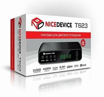 Приставка для цифрового ТВ Nicedevice T623 DVB-T/T2/C черный