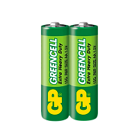 Батарейка GP GreenCell R6 AA Shrink 2 Heavy Duty 1.5V (2/40/1000)
