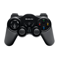 Геймпад беспроводной Defender Game Master USB 12 кн./2 стика черный (1/20/40)