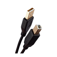 Кабель GoPower USB A (m)-USB B (m) 1.8м ПВХ черный Premium Zip-Lock c подвесом (1/150)