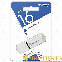Флеш-накопитель Smartbuy Paean 16GB USB2.0 пластик белый