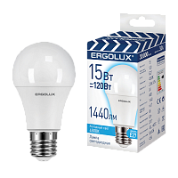 Лампа светодиодная Ergolux A60 E27 15W 4500К 180-240V груша ПРОМО (1/100)