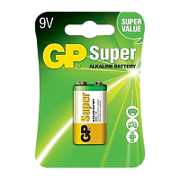 Батарейка GP Super Крона 6LR61 BL1 Alkaline 9V (1/10/200) R