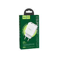 Сетевое З/У HOCO N5 1USB/Type-C 3.0A 20W PD3.0 белый (1/12/120)