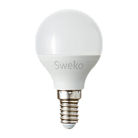 Лампа светодиодная Sweko G45 E14 7W 4000К 230V шар (1/5/100)