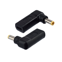 Адаптер GoPower Type-C (m)-5.5x1.7mm (m) для ноутбуков черный