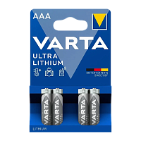 Батарейка Varta ULTRA FR03 AAA BL4 Lithium 1.5V (6103) (4/40/200)