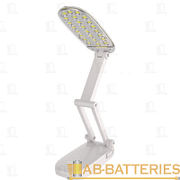 Светильник настольный Ultraflash UF-703 4.8W 230V 24LED на основании белый  | Ab-Batteries | Элементы питания и аксессуары для сотовых оптом