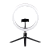 Светильник кольцевой Camelion KD-849 10W 5V на основании держатель черный (1/20)