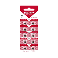 Батарейка Smartbuy G1/LR621/LR60/364A/164 BL10 Alkaline 1.5V (10/100/2000)