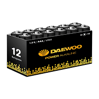 Батарейка Daewoo Power LR03 AAA БОКС12 Alkaline 1.5V (12/72/576) 