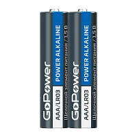 Батарейка GoPower LR03 AAA Shrink 2 Alkaline 1.5V (2/40/800)