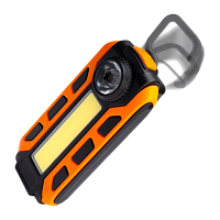 Фонарь брелок Космос 703B 5W LED+COB от батареек IP53 желтый (1/72/144)