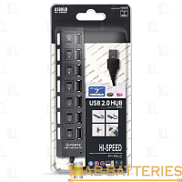 USB-Хаб Smartbuy 7207 7USB с выключателем черный