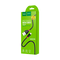 Кабель HOCO X27 USB (m)-microUSB (m) 1.2м 2.4A TPE черный (1/30/300)