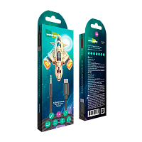 Кабель AUX MORE CHOICE UK24a Jack 3.5mm (m)-Type-C (m) 1м нейлон черный (1/36/360)