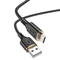 Кабель HOCO X95 USB (m)-microUSB (m) 1м 2.4A нейлон черный