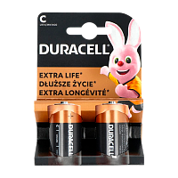 Батарейка Duracell Basic LR14 C BL2 Alkaline 1.5V (2/20/10120)