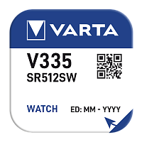 Батарейка Varta 335 (SR512SW) BL1 Silver Oxide 1.55V (1/10/100) 