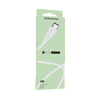 Кабель Borofone BX18 USB (m)-Type-C (m) 2м 1.6A ПВХ белый (1/360)