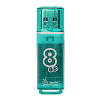 Флеш-накопитель Smartbuy Glossy 8GB USB2.0 пластик зеленый