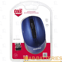 Мышь беспроводная Smartbuy 332AG ONE классическая USB синий (1/60)
