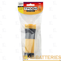 Фонарь универсальный Трофи TB4L 0.5W 4LED от батареек черный желтый (1/25/200)