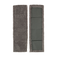 Насадка для швабры Рыжий кот MopM3-HС микрофибра 44х14см с карманами серый (1/5/150)