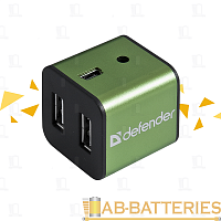 USB-Хаб Defender Quadro Iron 4USB зеленый (1/100)