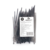 Стяжки Cablexpert 2.5*100мм нейлон (цена за упаковку (100шт.)) черный