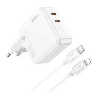 Сетевое З/У HOCO C110A 2Type-C 18W белый (1/20/120)