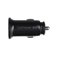 Автомобильное З/У GoPower GPQC11-1U 1USB 18W черный (1/100)