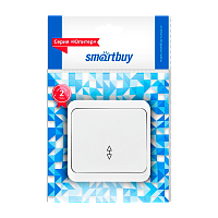 Выключатель Smartbuy "Юпитер" 1-клав.10A проходной белый