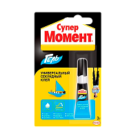 Супер-клей Момент ТРИО ГЕЛЬ 3г универсальный BL1