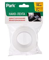 Нано-лента Park акрил 2м*30мм двусторонняя прозрачный (1/12/204)