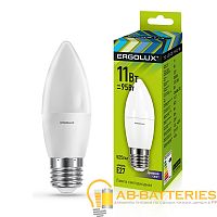 Лампа светодиодная Ergolux C35 E27 11W 6500К 172-265V свеча (1/10/100)