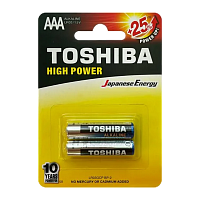 Батарейка Toshiba LR03 AAA BL2 Alkaline 1.5V (2/24/288)