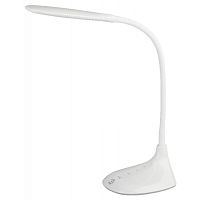 Светильник настольный ЭРА NLED-452 9W 220V 48LED на основании сенс. 5 ур.ярк.+3 цв. белый (1/8)