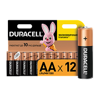 Батарейка Duracell Basic LR6 AA BL12 Alkaline 1.5V (12/144/34272)