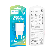 Сетевое З/У HOCO C106A 1USB 2.1A белый (1/36/216)