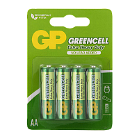 Батарейка GP GreenCell R6 AA BL4 Heavy Duty 1.5V (4/72/288) R