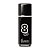 Флеш-накопитель Smartbuy Glossy 8GB USB2.0 пластик черный