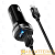 Автомобильное З/У HOCO Z40 2USB 2.4A с кабелем microUSB черный (1/12/120)