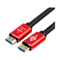 Кабель Atcom HDMI (m)-HDMI (m) 1м силикон ver.2.0 черный красный в пакете (1/150)