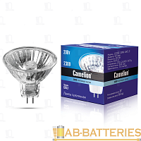 Лампа галогенная Camelion MR16 GU5.3 20W 2800К 220-240V софит 50мм прозрачная (1/10/200)