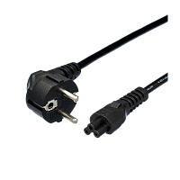 Кабель питания GoPower евровилка CEE 7/7-IEC 320 C5 1.8м ПВХ 0.75мм черный (1/100) 