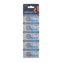 Батарейка GoPower CR1632 BL5 Lithium 3V (5/100/2000)
